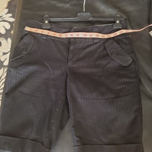 Della Spiga Italy, dark navy blue Blazer w leather accents and matching bermuda - Picture 10 of 15